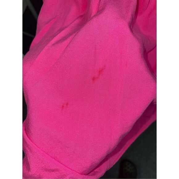 Crown & Ivy Pink Tie Back, Open Back Blouse- Large - Picture 6 of 6